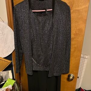 Perseption Black and Silver Pantsuit